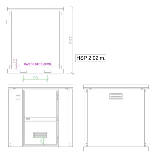 Nuevo bungalow de almacenamiento de 2M para productos fitosanitarios - Imagen 4