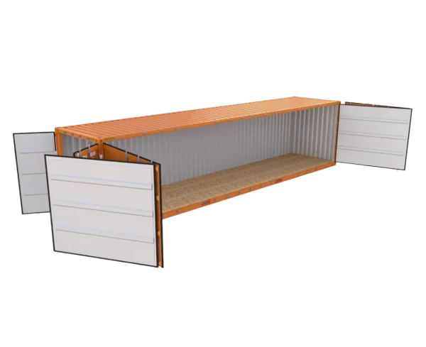 Container con abertura lateral 40pies  HC Open Side con 2 puertas - Imagen 4