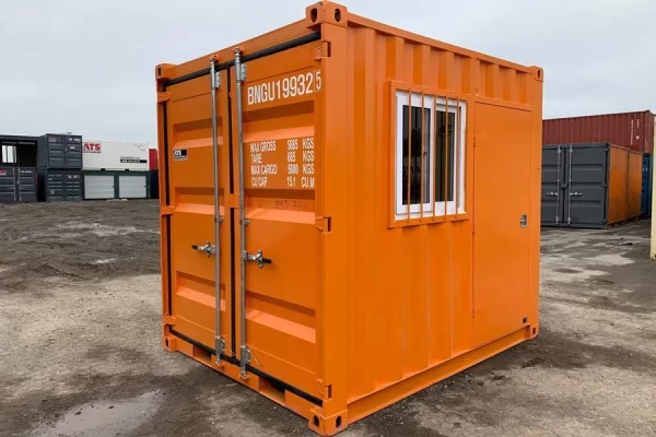 MINICONTENEDOR DE 9 PIES CON PUERTA Y VENTANA