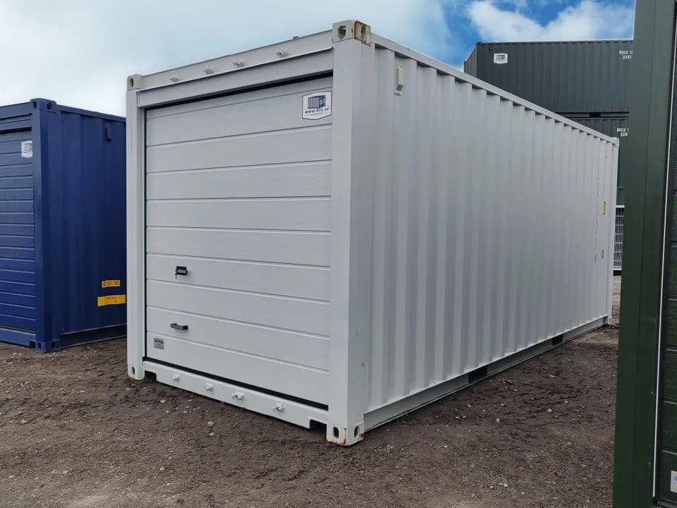 Contenedor De Almacenamiento De 20 Pies Con Apertura De Puerta Seccional De Garaje - Imagen 10