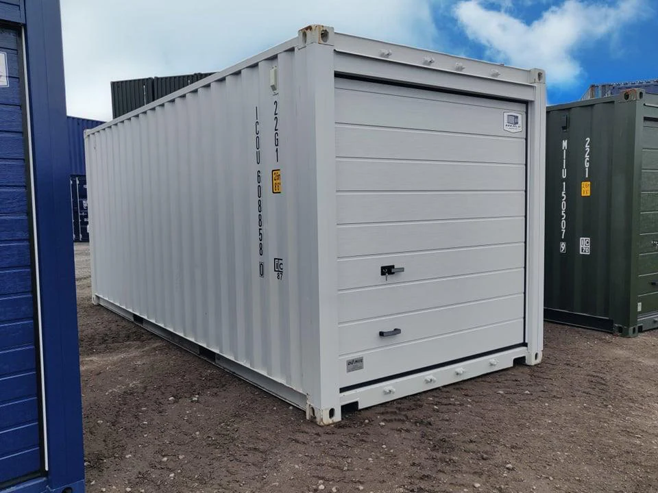 Contenedor De Almacenamiento De 20 Pies Con Apertura De Puerta Seccional De Garaje - Imagen 9