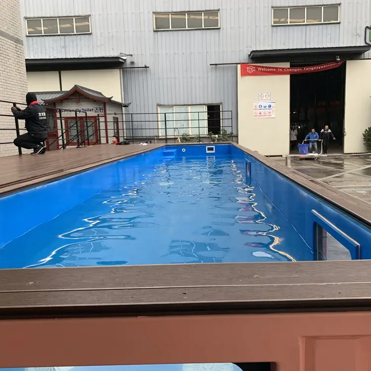 Contenedor de piscina SP02 de 11,8 m con revestimiento de fibra de vidrio - Imagen 3