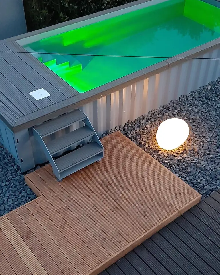 Piscina exterior prefabricada de contenedor de envío de 20 pies - Imagen 3